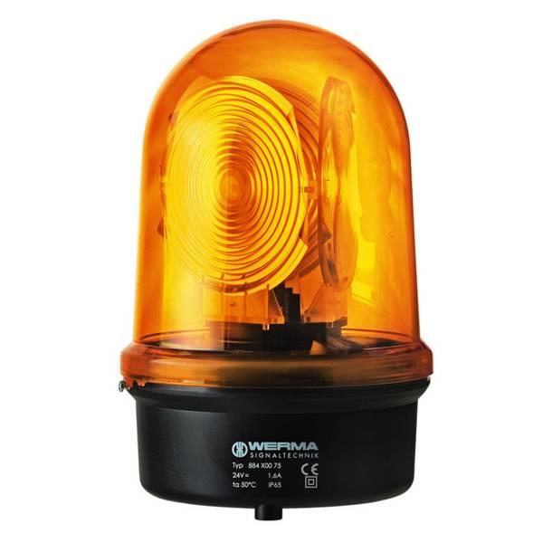 884.300.75 Werma  Revolving Beacon 884 24vDC/AC 2:AMBER 35w Halogen G6.35 IP65